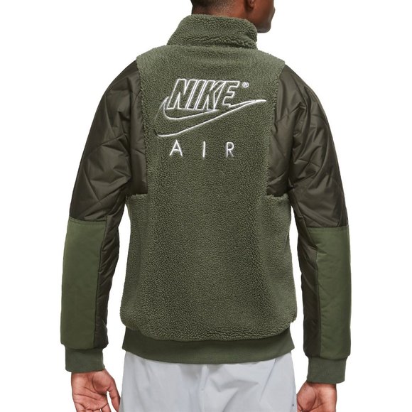Nike Air 1/2-Zip Sherpa Fleece Insulated Jacket Size Large - Picture 2 of 2